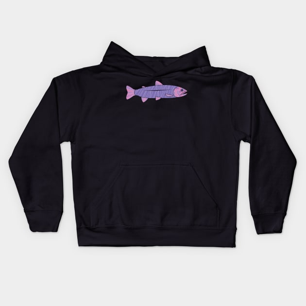 Trout Kids Hoodie by Kali Farnsworth